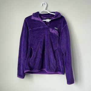 PATAGONIA | PURPLE QUARTER BUTTON DOWN SWEATER